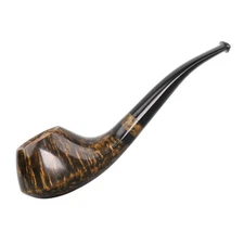 Freehand Briar Pipe Handcrafted Cumberland Stem Wooden Tobacco Smoking Pipe