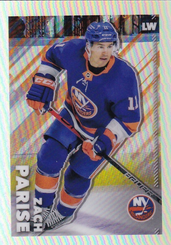 2022-23 Topps Chrome Refractor Sticker #320 Zach Parise - New York /99 MADE