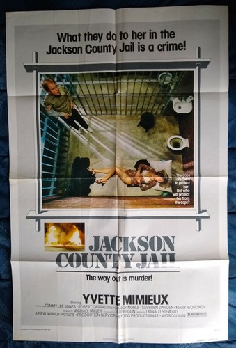Jackson County Jail 1976 Vintage 1-Sheet Yvette Mimieux Tommy Lee Jones