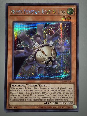 YUGIOH MECHA PHANTOM BEAST O-LION ASIA ENGLISH CR06-AES25 SECRET RARE (1ST  RUN) | eBay
