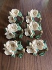 Set of 6 Magnolia Blooms Napkin Rings Holders
