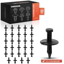 A-Premium 30x 7.9375mm Nylon Black Splash Shield Fascia Clips Fastener for Ford