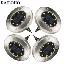 4 pi ces solaire aliment  disque lumi res 8LED solaire voie lumi res ext rieur