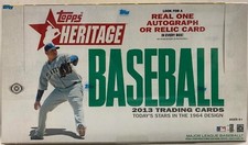 2013 TOPPS HERITAGE MLB BASEBALL HOBBY BOX 24 PACK MIKE TROUT NEW SEALED