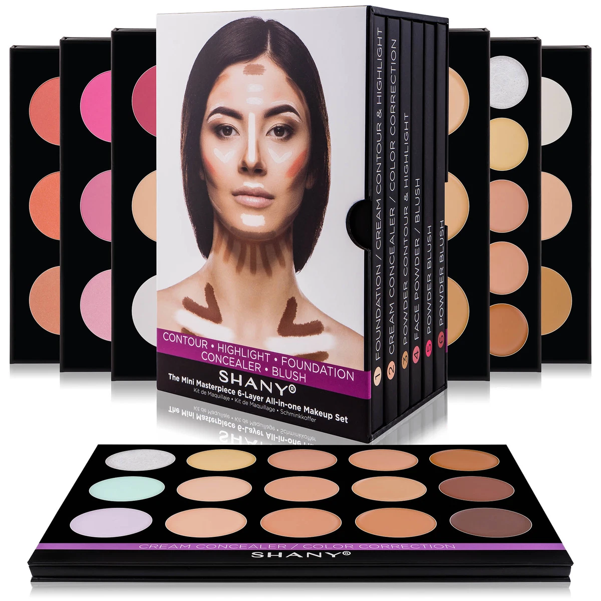 SHANY Mini Masterpiece Makeup Kit– Shaping, Highlighting and