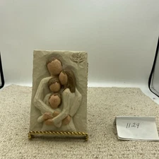 Willow Tree Family Plaque c. 2001 Family Of 4~Parents And Kids Susan Lordi