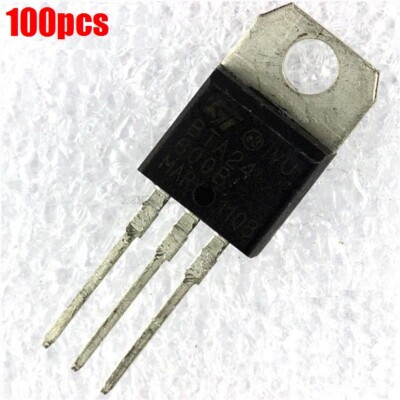 100Pcs BTA24-600B BTA24 Triac 600V 25A TO-220AB Ic New fs