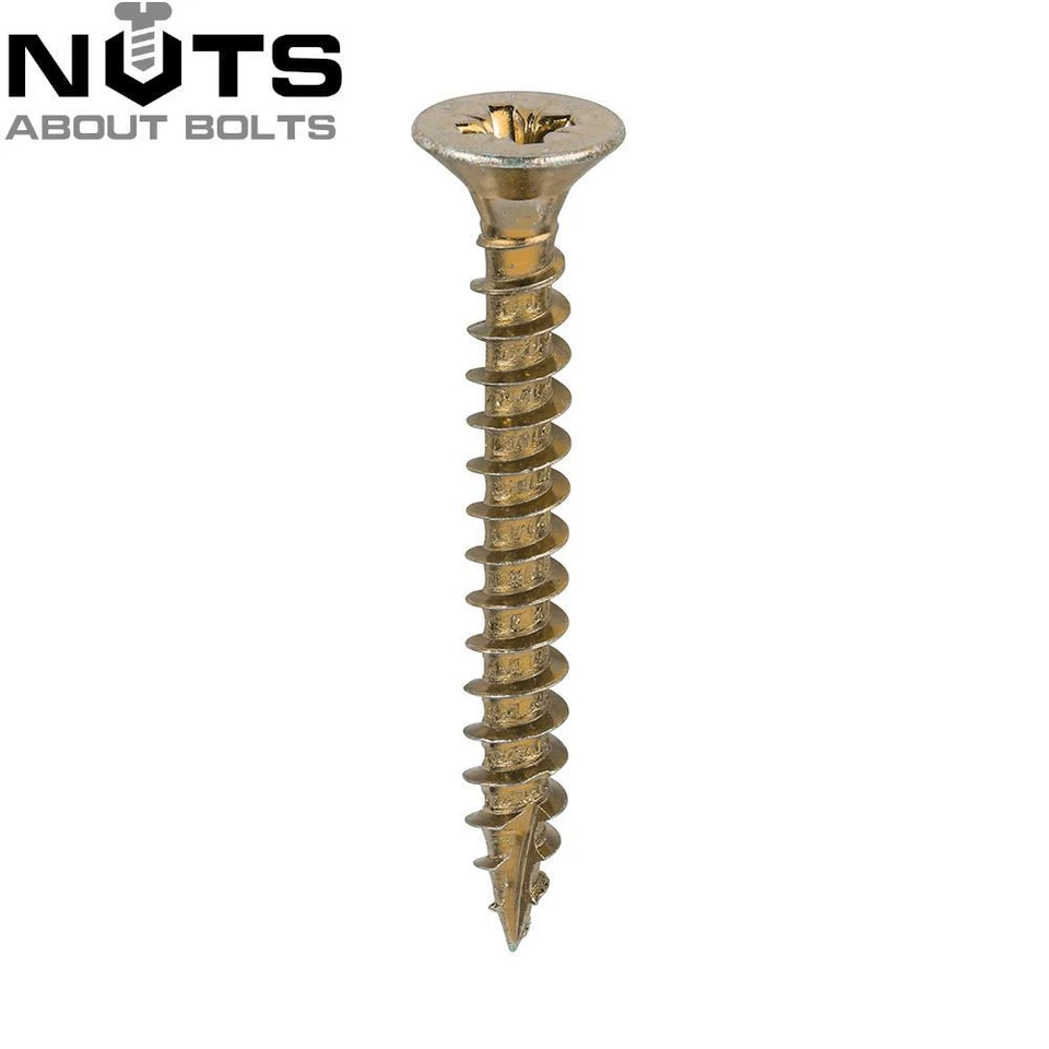 NUTS ABOUT BOLTS 3mm 3.5mm 4mm 4.5mm 5mm 6mm WOOD SCREWS COUNTERSUNK POZI MULTI PURPOSE SCREWS