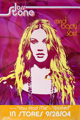 Joss Stone - Mind Body & Soul (2004) original album promo poster