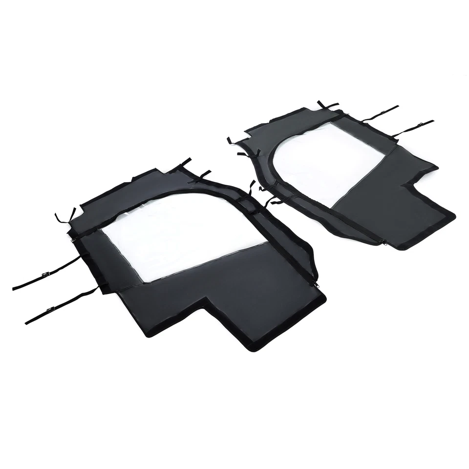 For Kubota RTV900 / RTV1120 / RTV1100 Black PVC Full Soft Doors Enclosure 08-14 - Image 2 of 4