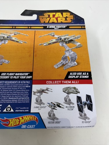 Star Wars Hot Wheels Diecast X-Wing Fighter Red 5 Mattel CGW67 - Picture 9 of 12