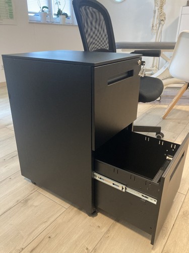 Bürostuhl FLINTAN Ikea Schwarz,gerne Zusammen Mit Aktenschrank - Bild 7 von 7