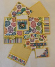 EASTER Premade Scrapbook Page Mat Set SEWN