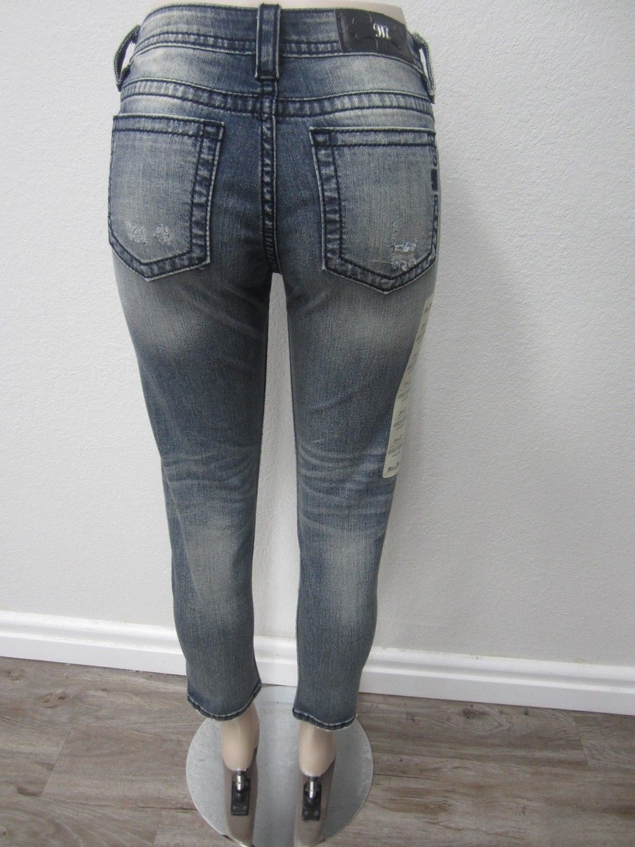 Jean Skinny Miss Me – Taille W29 L27 – Broderie Signature – Coupe Cheville – Neuf Avec étiquette