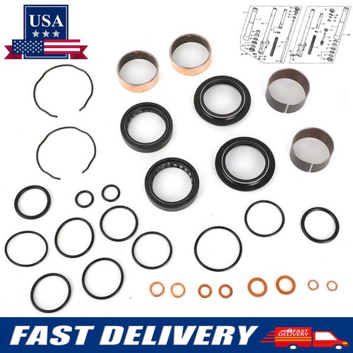 US Fork Bushing Dust Oil Seal Rebuild Kit For Honda Vtx1300 Vtx1300R # 7386090 - Picture 1 of 9