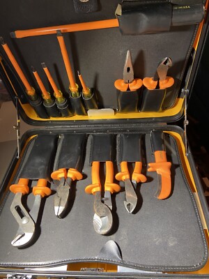 Klein Tools 13 Piece 1000v Insulated Utility Tool Kit W/Locking Case Made in USA