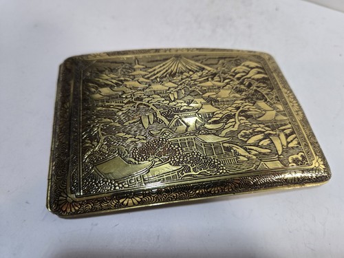 ANTICO PORTASIGARETTE DRAGO ORIENTALE MULTICOLORE 4 1/2 x 3" 7352/2 - Foto 10 di 11