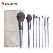 Beautyreal 8pcs Makeup with Bag Brushes Powder Foundation Eyeshadow Make Up Set