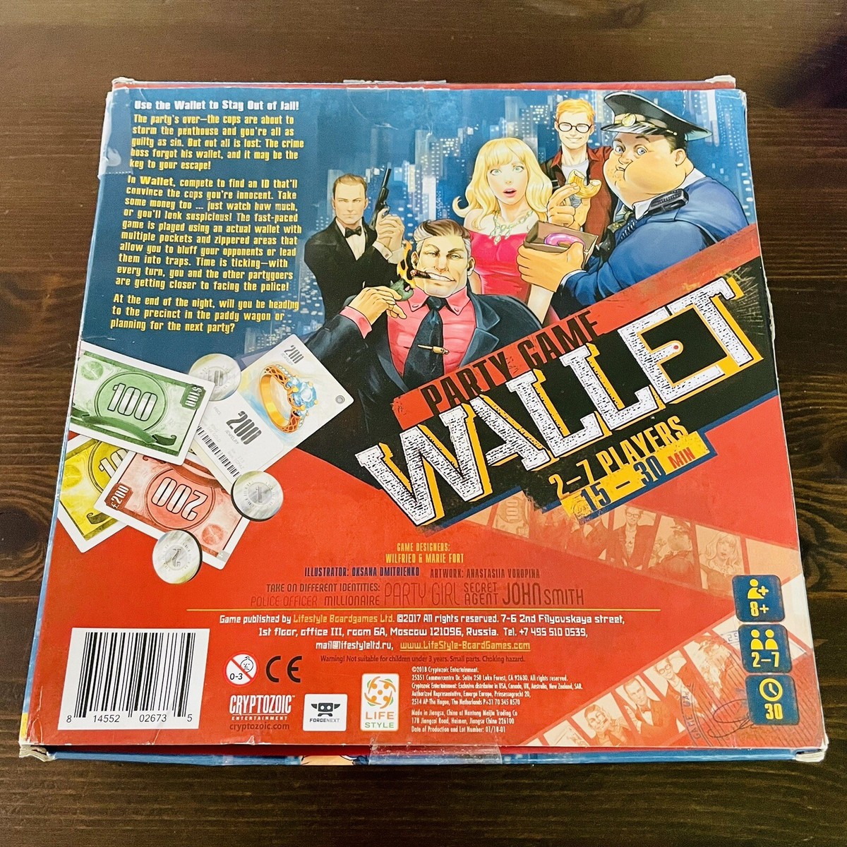 Cryptozoic Games Wallet Party Game *EUC* Complete! | eBay