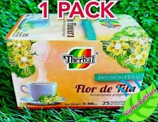 Te de Tila LINDEN FLOWERS TEA ✅ Tila Tea 25 Bags 0.03 oz each by Therbal