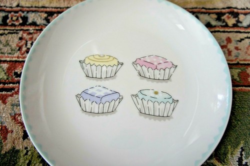 Boston Warehouse 4 Porcelain Dessert plates 6.5" Pastry decoration - Picture 4 of 7