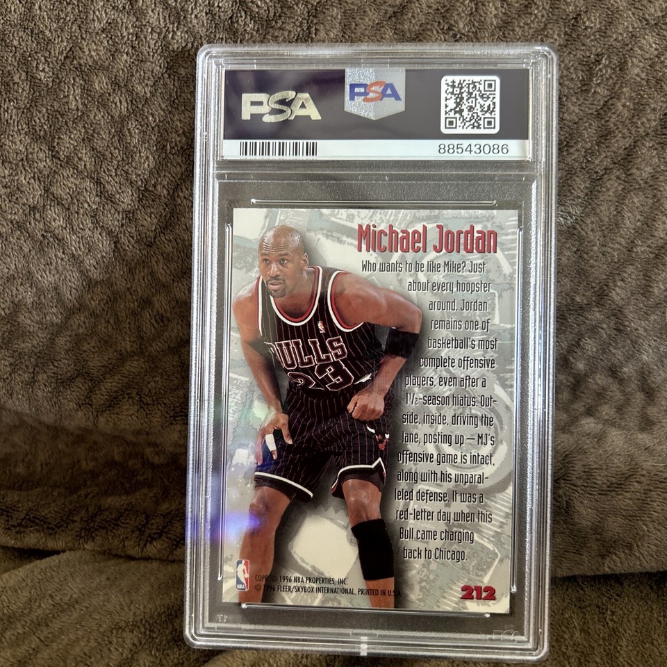 1995 Fleer Metal Basketball Michael Jordan Nuts & Bolts PSA 10 212 eBay