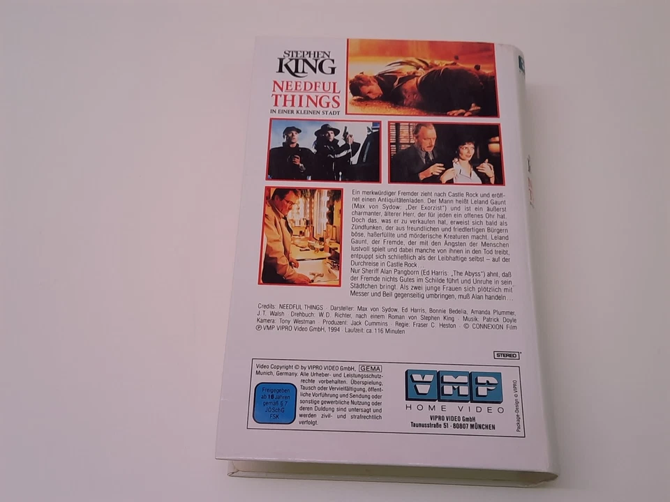 Needful Things In einer kleinen Stadt VHS German PAL Video 3D Box Stephen King - Bild 4 von 4