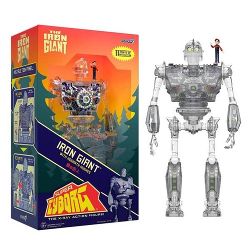 Super7 The Iron Giant Super Cyborg 11" Clear Version EXCLUSIVE