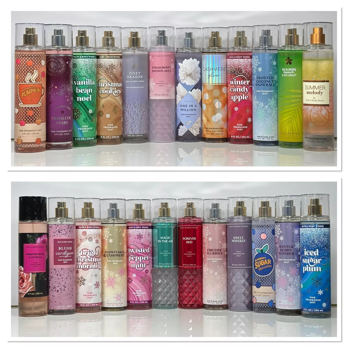 Bath and Body Works Fine Fragrance Mist Spray 8 OZ Each You Pick