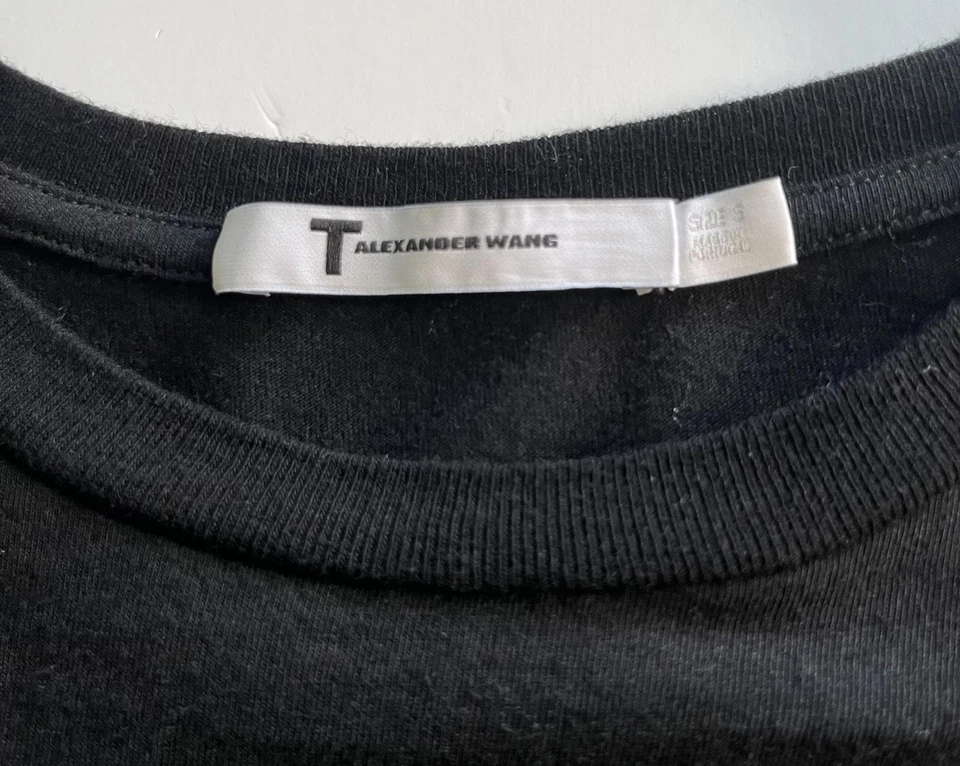 Camiseta T By Alexander Wang Negra Talla Pequeña Foto 3 de 4