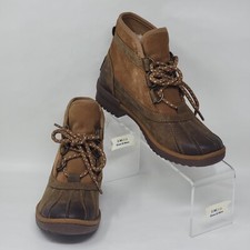 UGG Greda Waterproof Duck Boot Brown Leather Suede 1112650 Women  s Size 5 New