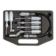 Pro 7Pc Car Lube Lubing Hose Tip Assortment Tool Set Adapter Fitting Grease Gun