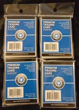 400 Premium Trading Card Sleeves 2 5/8" X 3 11/16" Sports Games Protectors