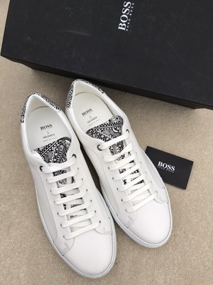 mens white hugo boss trainers
