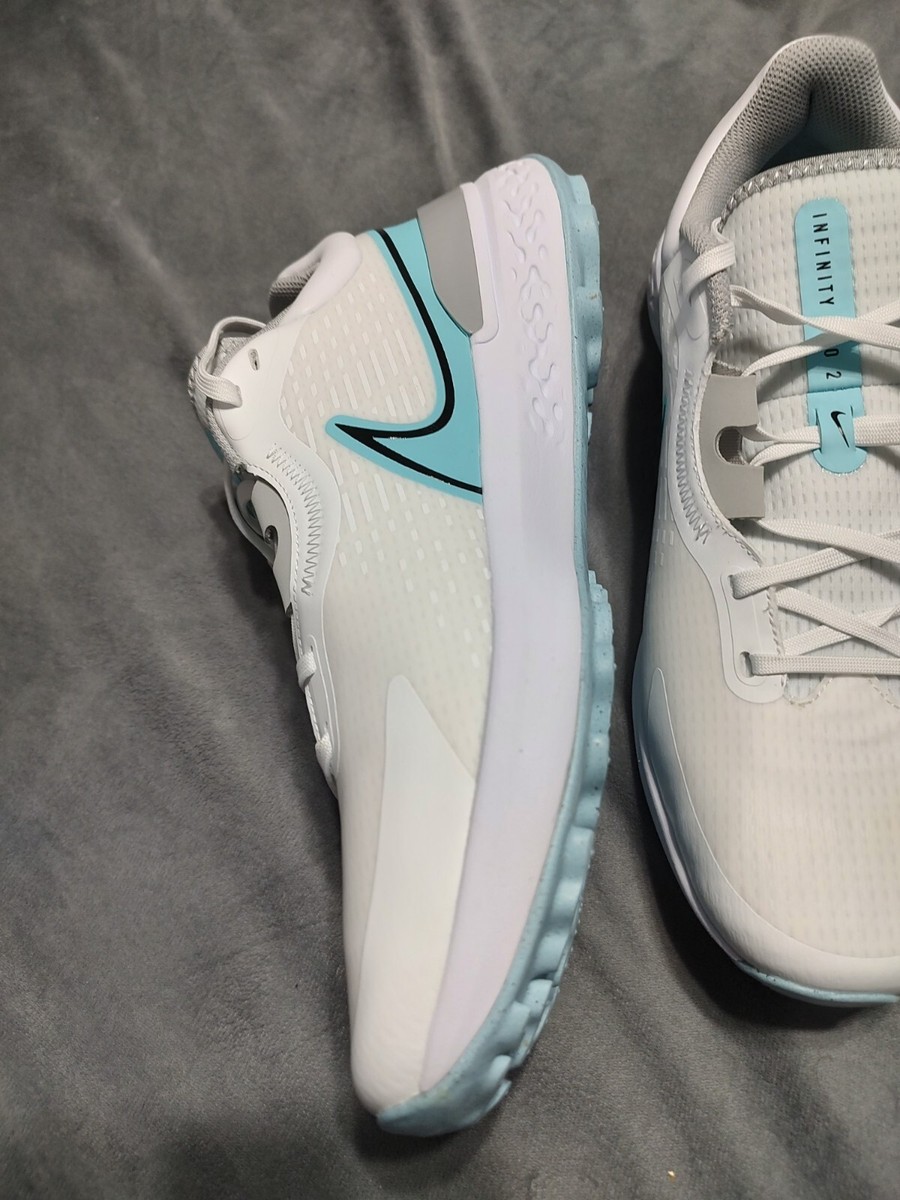 Nike Infinity Pro 2 White Copa Spikeless Golf Shoes DM8449-114
