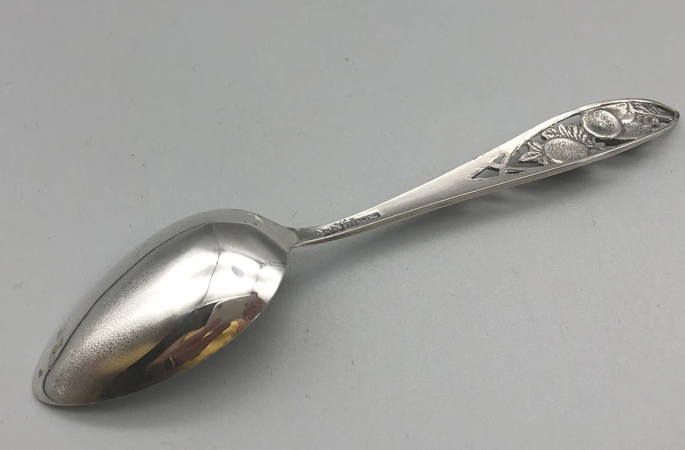 Vintage Sterling Silver Souvenir Spoon Los Angeles CA Orange Trees Cut Out - Image 3 of 3