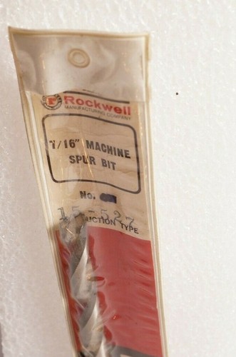 NOS Delta Rockwell Mfg. Co. 7/16" Machine Spur Bit Number 15-527 - Picture 2 of 4