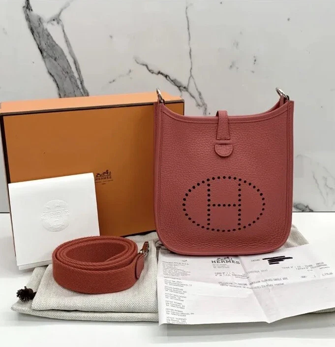 HERMES Bolide 31 Red Tomato Clemence Stamp X