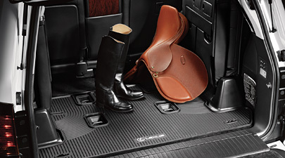 LEXUS OEM FACTORY ALL WEATHER REAR CARGO MAT 2008-2018 LX570 BLACK