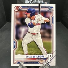 2021 Bowman Draft Ethan Wilson #BD-140 Philadelphia Phillies