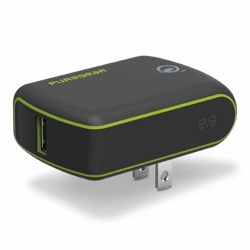 PureGear Qualcomm 3.0 carga rápida 18W USB cargador de pared negro - enchufe de EE. UU. Foto 4 de 4