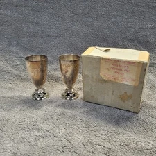 Rogers Esperanto Cordial Cups International Silver Company Decanter Chalice