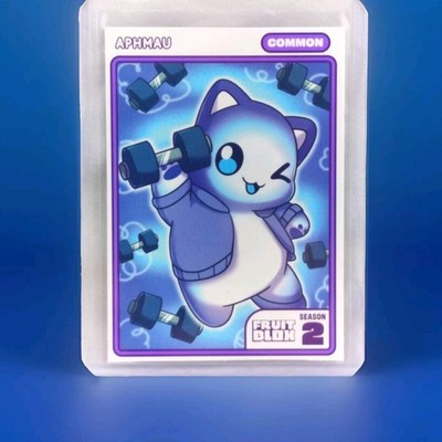 Aphmau Fruit Blox Trading Card Pierce Cat Season 2 Common TCG CCG VIDCON 2024