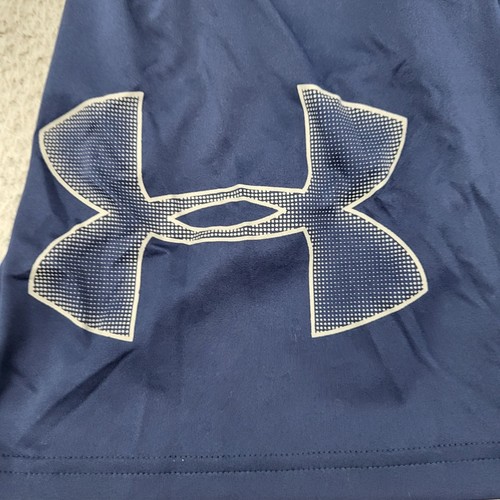 Under Armour HeatGear Shorts Mens Small Blue Performance Loose Logo Graphic - 第 5/10 張圖片
