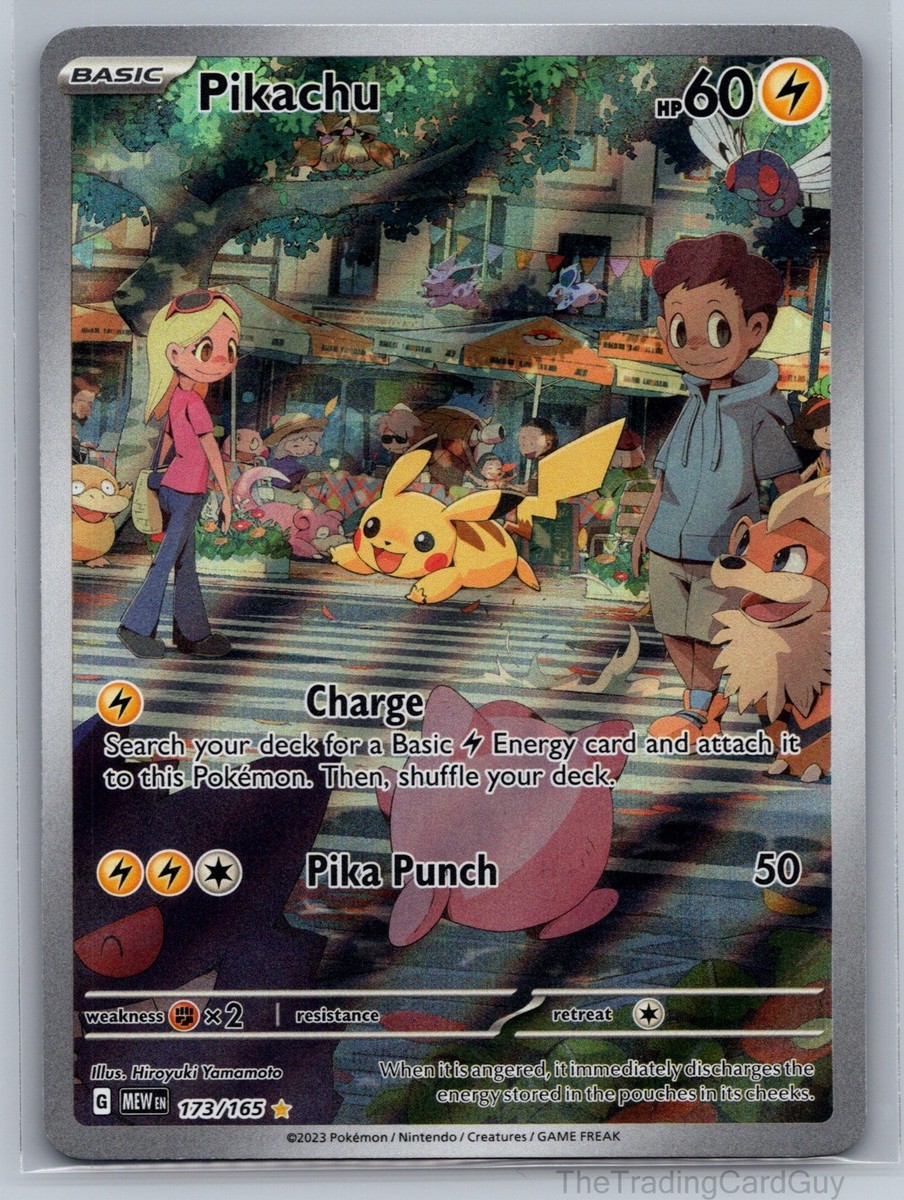 Pikachu Illustration Rare SV: Scarlet & Violet 151 Holo 173/165 NM