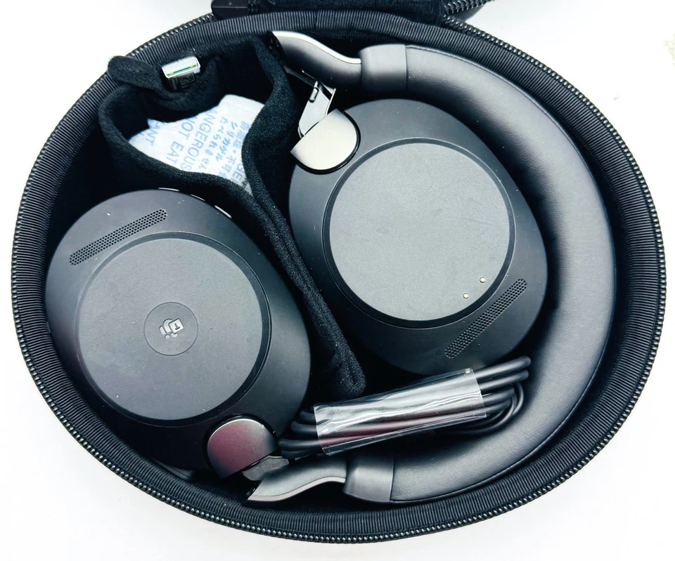 Jabra Evolve2 85 MS Stereo Wireless / Bluetooth Headset W/ Link380a - Black - Image 3 of 4