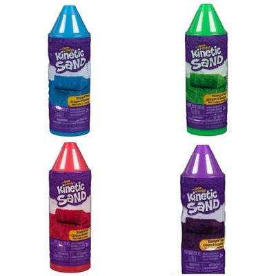 Kinetic Sand Mini Crayon 4 Pack LOT    Colors   New (Red, Green, Blue, Purple)