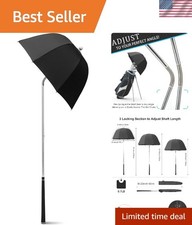 Lightweight Golf Club Umbrella with 3-Way Adjustable Length for All Weather