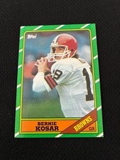 BERNIE KOSAR ROOKIE 1986 CLEVELAND BROWNS TOPPS NRMT #187 FOOTBALL CARD !!!!!!