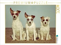 Calvendo Puzzle Drei Terrierhippies 1000 Teile Puzzle Quer | 1000 Teile Lege-Grö